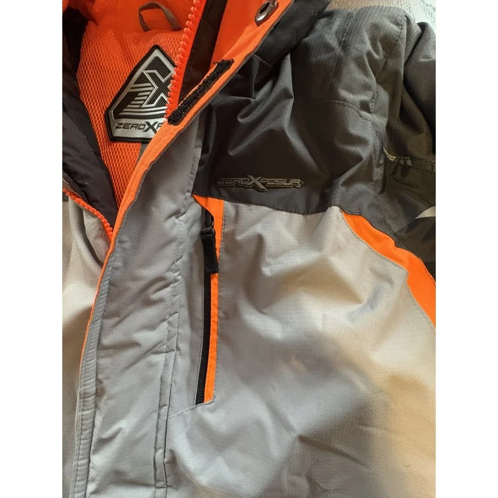 Zero Xposur Full Zip‎ Winter Hooded Parka Boys Snow Coat Youth Size Large 14/16